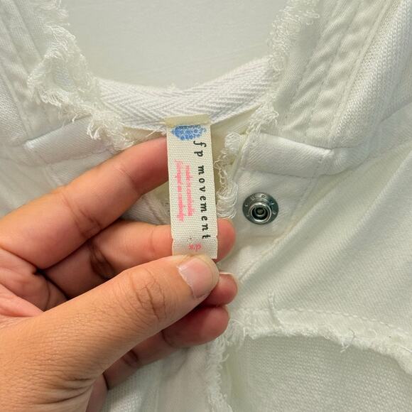 Free People Movement Windy Meadow Hoodie White S/P Fall Winter Cozy Lounge - Picture 4 of 4